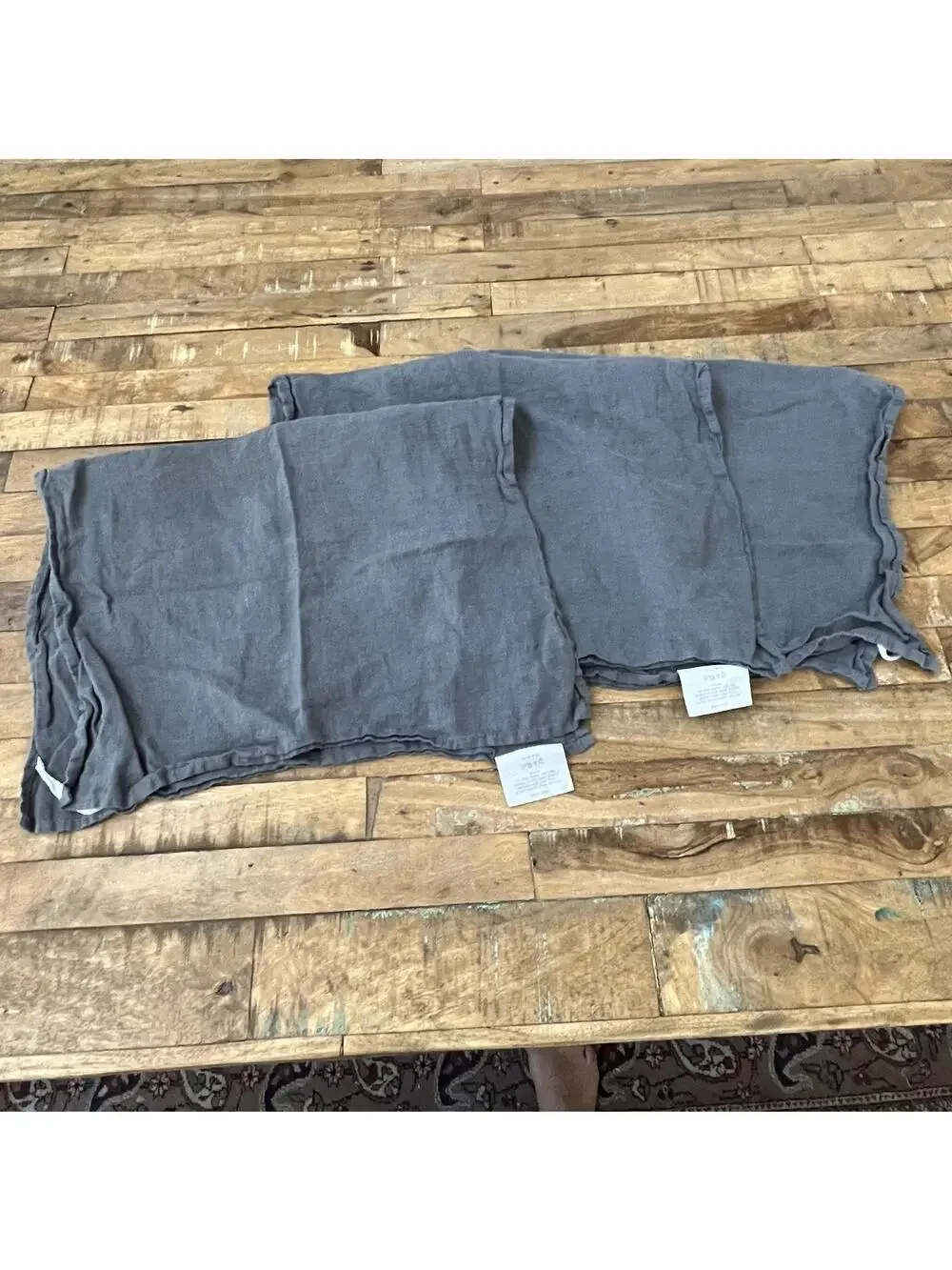 Southern Living Gray Kitchen Towels Set of 3 100% Linen 20